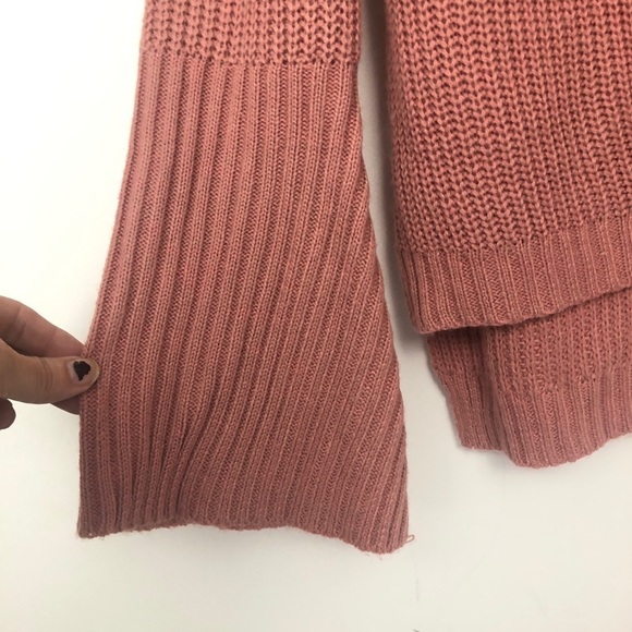 Just U in Women’s dark pink‎ knit sweater lace up S - Picture 4 of 8